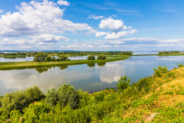 Views of the Volga River in the Bolgar Historical and Archaeological Complex near Kazan, Russia