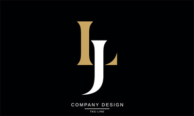 JL, LJ, Abstract Letters Logo Monogram