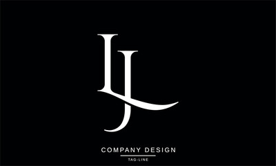 JL, LJ, Abstract Letters Logo Monogram