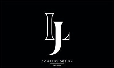 JL, LJ, Abstract Letters Logo Monogram