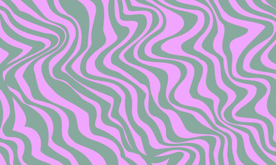 Abstract retro hypnotic wavy lines pattern. Trendy groovy square background. Marble liquid texture. Retro style wavy lines seamless pattern. Abstract background with distorted lines. 