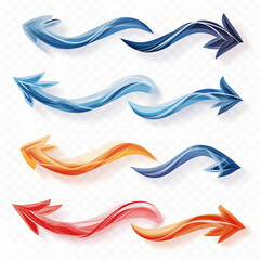 Obraz premium set of arrows isolated on white