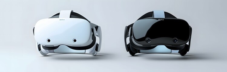 Two Pairs of Postmodern Appropriation VR Headsets for Sale - Light White and Light Black