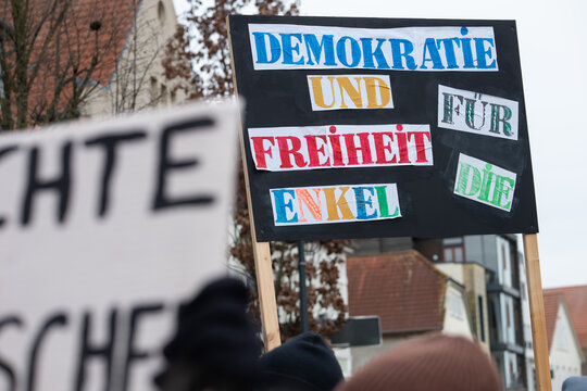 Demonstration gegen Rechts und f&uuml;r die Demokratie in Deutschland