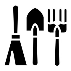 Garden Tools Icon Style