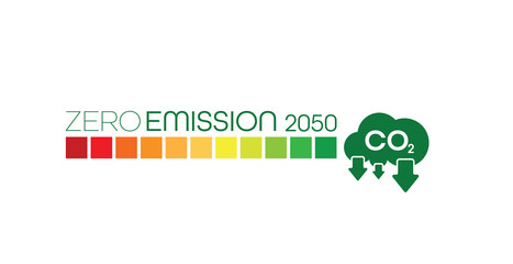 reducing CO2 emissions to stop climate change. green energy background	