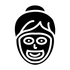 Face Mask Icon Style