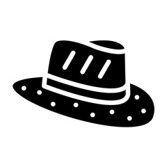 Detective Hat Icon Style