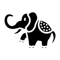 Elephant Circus Icon Style