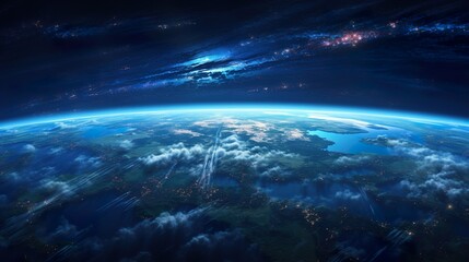 Fototapeta premium earth and sun