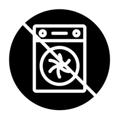 Do Not Wash Icon Style