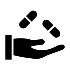 Medication Taking Assistance Icon Style