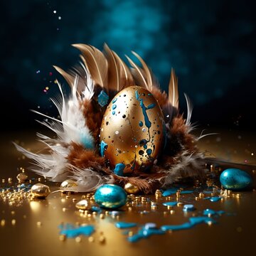 decorated chocolate eggs