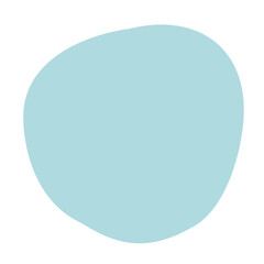 青い不定形な丸いフレーム