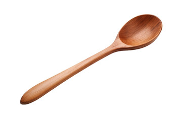 Wooden Kitchen Spoon Isolated On Transparent Background