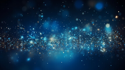 Obraz premium Festive decorative glitter lights background banner, colorful abstract background with glitter