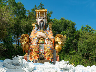 The Jade Emperor statue in Hat Yai, Thailand