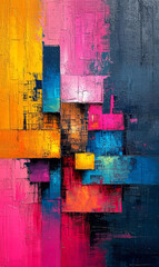 Colorful abstract painted background. Fragment of artwork. Modern art.