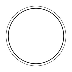 Naklejka premium Circle frame border shape icon for decorative vintage doodle element for design in vector illustration