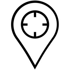 Obraz premium Map Pin Vector Icon