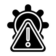 Cybersecurity Risk Management Icon Style