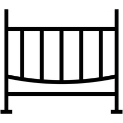 Crib Vector Icon 