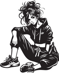 Fashion Of Girls Looking Beautiful Vector Design