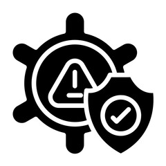 Security Risk Assessment Icon Style