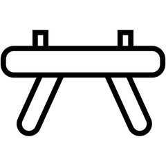 Pommel Jump Vector Icon