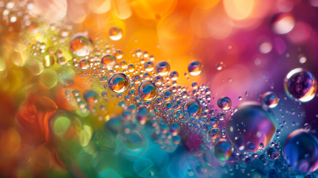 Colorful Abstract Background with Bubbles 