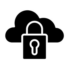Encrypted Cloud Icon Style
