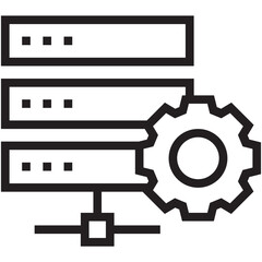 Server Setting Vector Icon