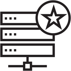Network Server Vector Icon