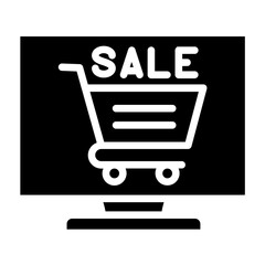 Cart Sale Icon Style