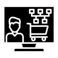 Cart Organization Icon Style