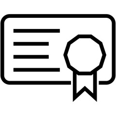 Obraz premium Certificate Vector Icon