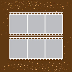 6 photo collage template. vector illustration, new collections