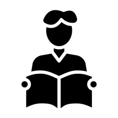 Student Book Icon Style