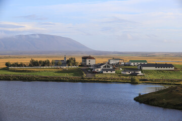 Fototapeta premium small icelandic village