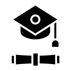 Graduation Gown Icon Style