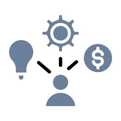 Entrepreneurship Icon Style