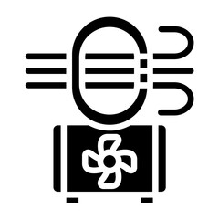 Bladeless fan Icon Style