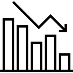 Loss Chart Vector Icon