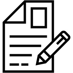 CV Writing Vector Icon