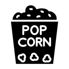 Popcorn Icon Icon Style