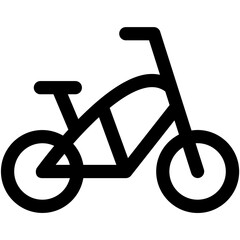 Kids Bike Vector Icon 