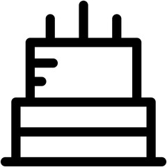 Birthday Cake Vector Icon