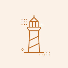 Assorted lighthouse vector graphic design template set for sticker, decoration, cutting and print file