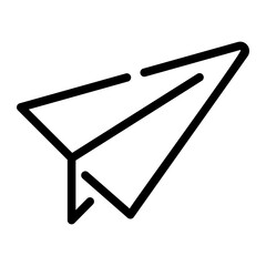 paper plane Line Icon