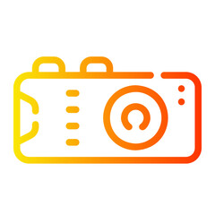 tape recorder Line Gradient Icon